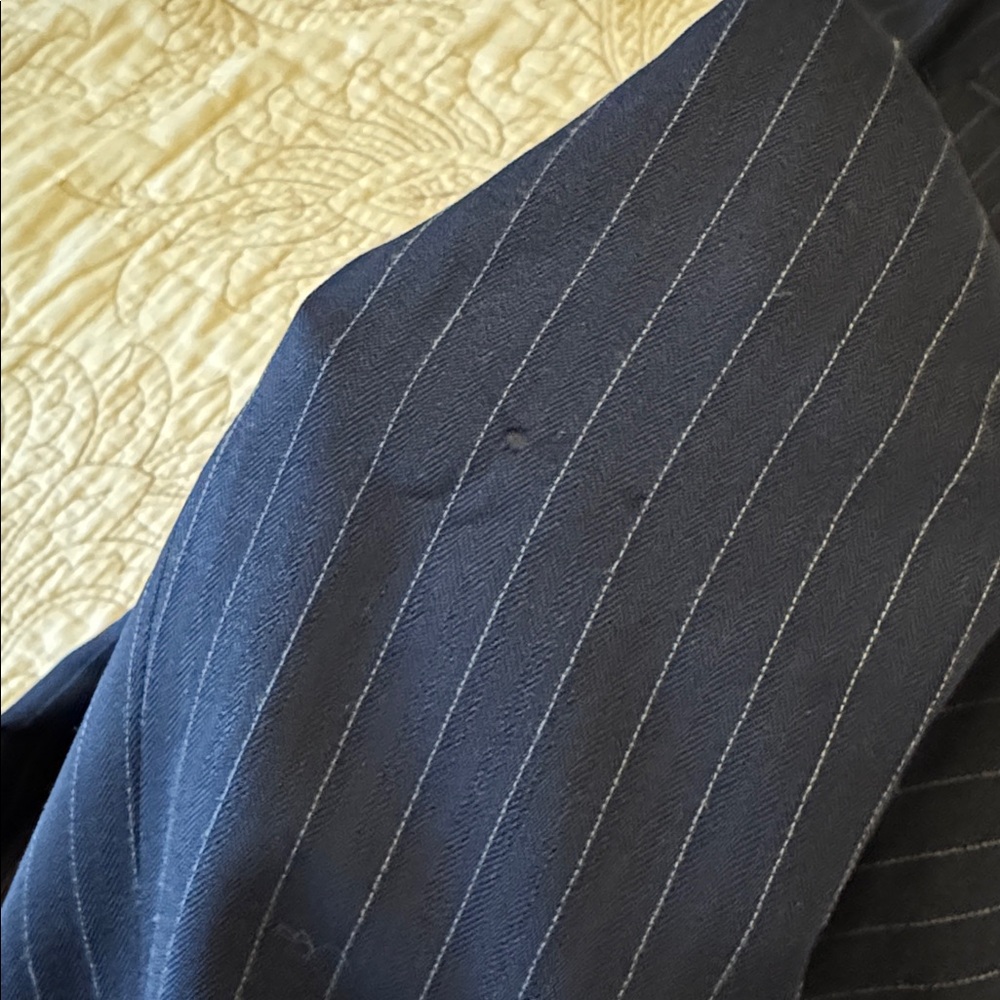 Lauren‎ Ralph Lauren worsted wool navy pinstripe pants - Picture 11 of 11